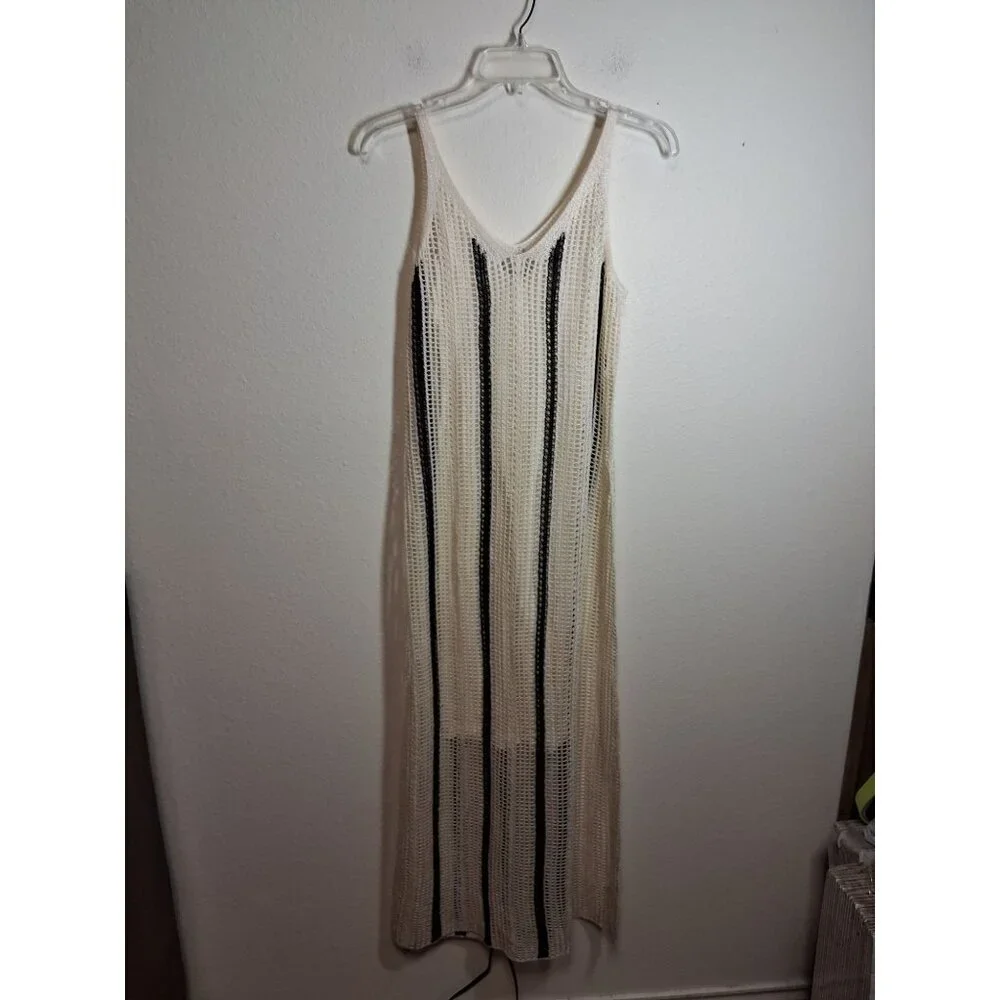 NWT A New Day Dress Knit Boho Business Casual Maxi Cream Size XS - Picture 1 of 5